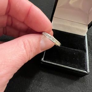 Princess cut Diamond band.